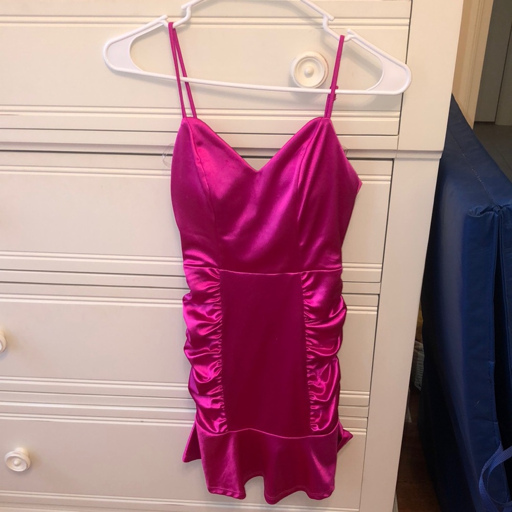 Hot Pink Short Dress